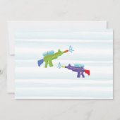 濡れ水鉄砲パーティー誕生日写真 招待状 (裏面)