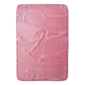 濡れ絵を描たピンクのテクスチャ バスマット (正面縦)