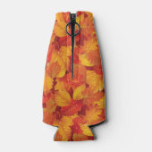 濡落ちた葉れた秋の背景 ボトルクーラー (裏面)