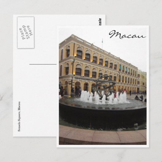 瀬宿方噴水 ポストカード (正面/裏面)