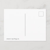 瀬戸際で食事をする女性 ポストカード (裏面)