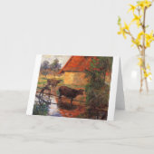 «灌水場、ポール·ゴーグアン カード (黄色い花)