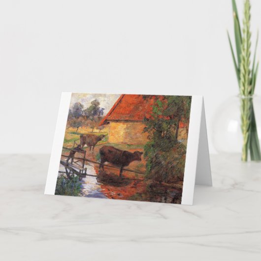 «灌水場、ポール·ゴーグアン カード (正面)