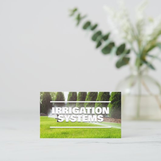 灌漑サービスカスタムQR 名刺 (スタンド正面)