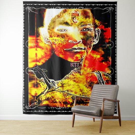 火あめ01 タペストリー (インサイチュ)