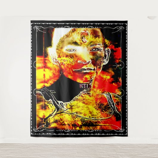 火あめ01 タペストリー (正面)