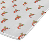 火おもしろいの上のスパイシーなチリ カッティングボード (角)