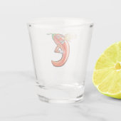 火おもしろいの上のスパイシーなチリ ショットグラス (裏面)