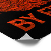 火おもしろいの赤頭ジンジャーレッド髪の引用文 ポスター (角)