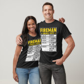 火おもしろい人贈り物ファイアマンことわざ時給Gif Tシャツ (ユニセックス)