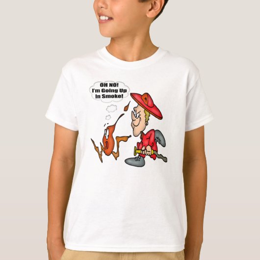 火おもしろい兵Tシャツ Tシャツ (正面)