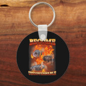 火おもしろい場でモー嫌になる キーホルダー (正面)