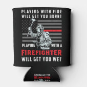 火おもしろい士遊は火を伴う 缶クーラー (裏面)