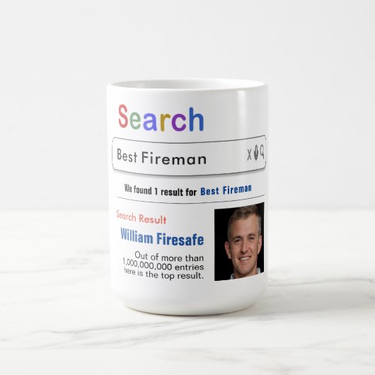 火おもしろい屋カスタム最高のの検索ギフトマグ コーヒーマグカップ (中央)
