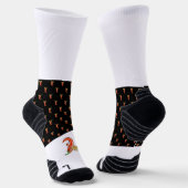 火おもしろい模様のスパイシーチリ ソックス (傾斜あり)