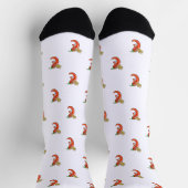 火おもしろい模様のスパイシーチリ ソックス (上部)