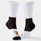 火おもしろい模様のスパイシーチリ ソックス (傾斜あり)