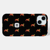 火おもしろい模様のスパイシーチリ Case-Mate iPhoneケース (裏面 (横))