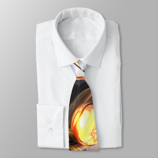 火および氷の抽象芸術のタイ ネクタイ (タイ)