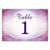 火および氷の結婚式のテーブルカード-火 テーブルナンバー (正面)