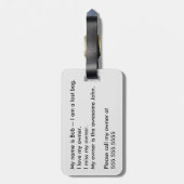 火および氷の陰陽 ラゲッジタグ (裏面縦)