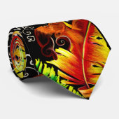 火および至福のパステル2 ネクタイ (ロール)