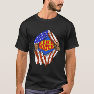 火すごい時計の英雄の仕事 Tシャツ