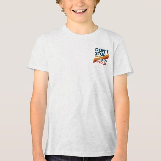 火で燃え上がる トライブレンドTシャツ (正面)