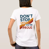 火で燃え上がる Tシャツ (裏面)