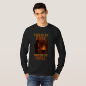 火で燃え、グリルに駆動 Tシャツ (正面フル)