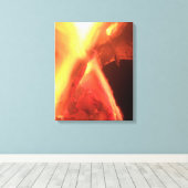 火と木 キャンバスプリント (インサイチュ (ウッドフロア))