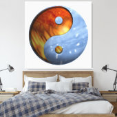 火と水のインとヤンシンボル キャンバスプリント (インサイチュ (寝室))