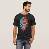 火と水ダガータトゥー Tシャツ (正面フル)