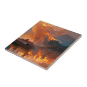 火と水デジタルアートファンタジー世界 タイル (側面)