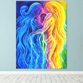 火と水 キャンバスプリント (インサイチュ (ウッドフロア))