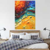 火と水 キャンバスプリント (インサイチュ (寝室))