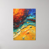 火と水 キャンバスプリント (正面)