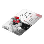 火と氷のセーブザデートマグネット | Red Roses マグネット (左側)