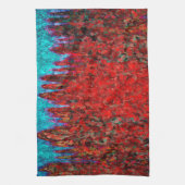 火と氷のテクスチャ キッチンタオル (縦)