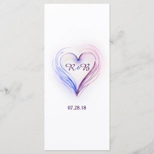 火と氷のテーマカスタムメニュー – 水彩 メニュー (裏面)