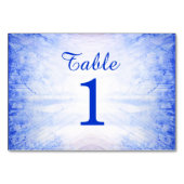 火と氷のテー結婚ブルカード – Ice テーブルナンバー (正面)