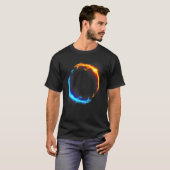 火と氷のデュエル竜の蒸気波 Tシャツ (正面フル)