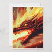 火と氷のドラゴンアイアート 招待状 (裏面)