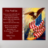 火と氷のハゲのワシ7月4日のポスター ポスター (正面)