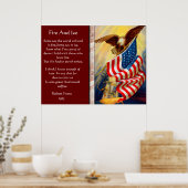 火と氷のハゲのワシ7月4日のポスター ポスター (キッチン)