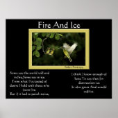 火と氷のハミングバードのポスター ポスター (正面)