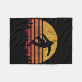 火と氷のハロウィーンの一致するカップルの最後の分 フリースブランケット (正面(横))