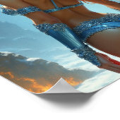 火と氷のビキニ女神 ポスター (角)