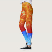 火と氷のリーギング レギンス (左)