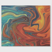 火と氷の包装紙 ラッピングペーパー (フラット)